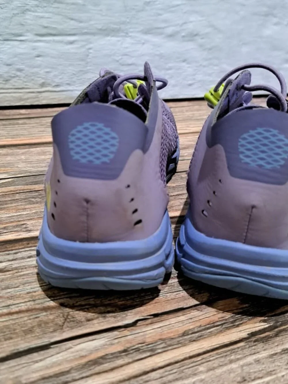 The North Face Litewave Flow Kids' water shoes purple and green with mesh upper